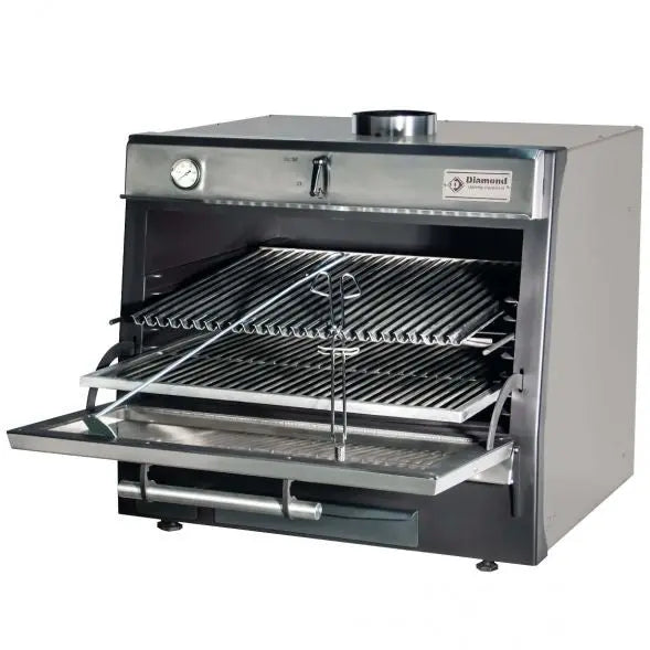 Diamond CBQ-075/SS Charcoal Oven Stainless Steel Mattys