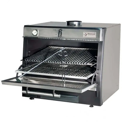 Diamond CBQ-075/SS Charcoal Oven Stainless Steel Mattys