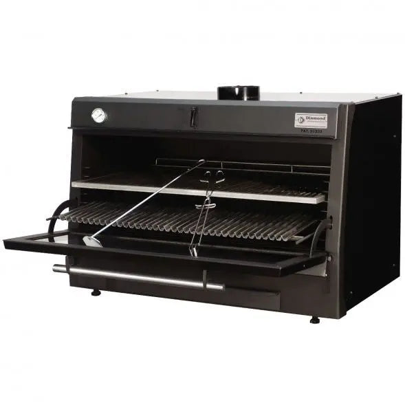 Diamond CBQ-120/BK Charcoal Oven Black Mattys