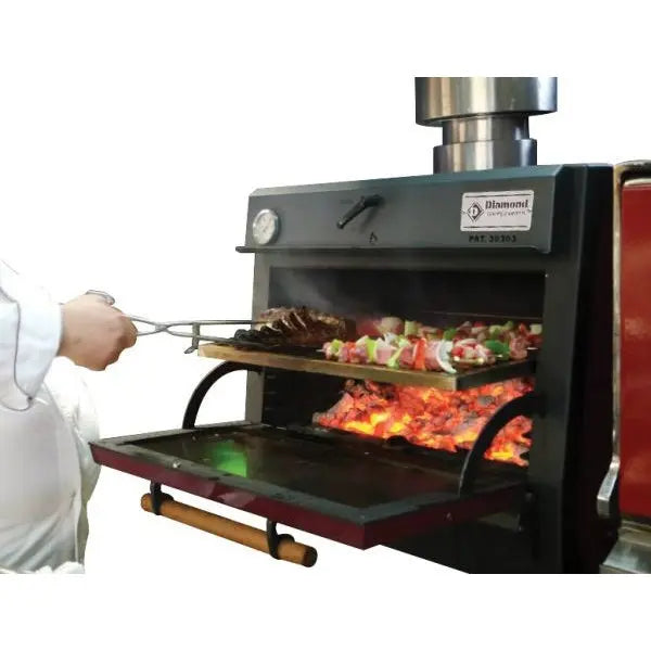 Diamond CBQ-120/SS Charcoal Oven Stainless Steel Mattys
