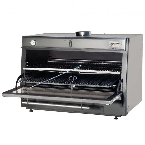 Diamond CBQ-120/SS Charcoal Oven Stainless Steel Mattys