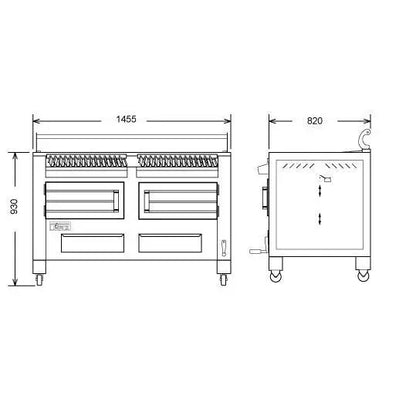 Diamond CBQ-M150 Charcoal Barbecue/Grill Mattys