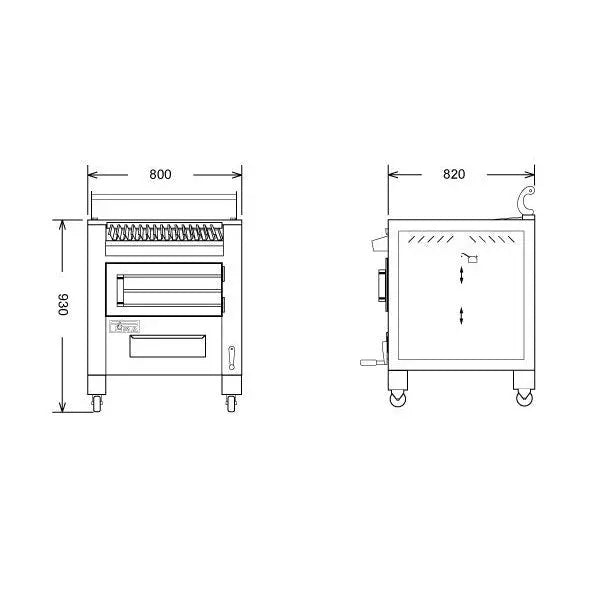 Diamond CBQ-M80 Charcoal Barbecue/Grill Mattys