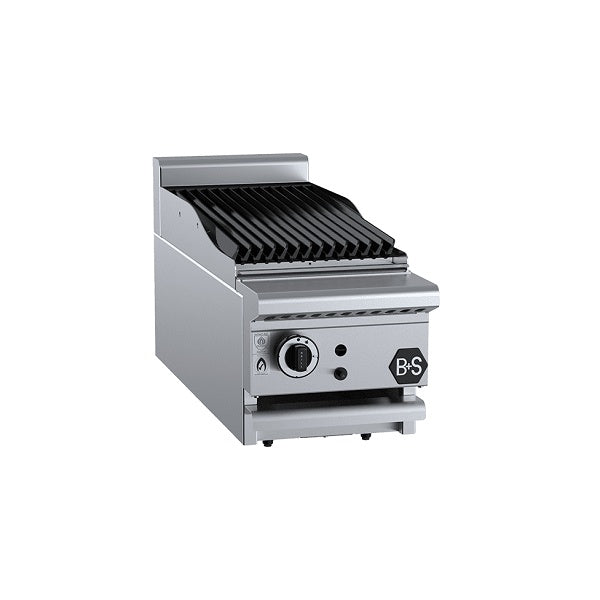 B+S Black CBR-3BM Gas Char Broiler 300mm - Bench Mounted Mattys