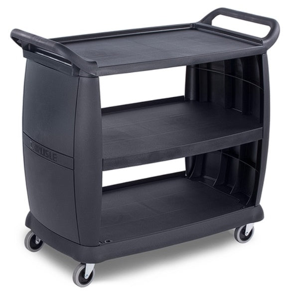 CC224303 - Bussing Cart 23" x 42" x 37.5" - Black Mattys