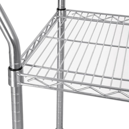 Stainless Steel & Shelving Vogue Chrome 2 Tier Wire Trolley - CC430 Vogue