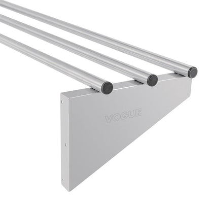 Stainless Steel & Shelving Vogue Stainless Steel Wall Shelf 1200mm - CD551 Vogue