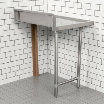 Modular System Clean Dish Table with Splashback CDT-1200R Modular Systems