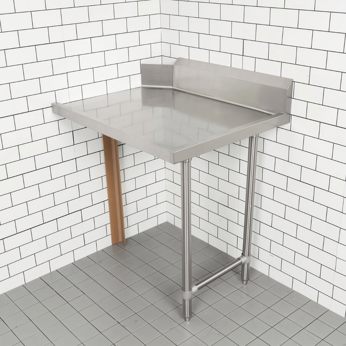 Modular System Clean Dish Table with Splashback CDT-600L Modular Systems