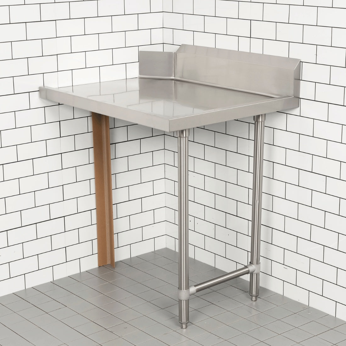 Modular System Clean Dish Table with Splashback CDT-900L Modular Systems