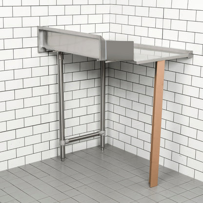 Modular System Clean Dish Table with Splashback CDT-900L Modular Systems