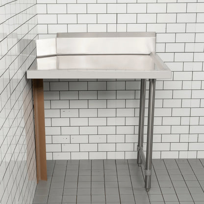 Modular System Clean Dish Table with Splashback CDT-900L Modular Systems