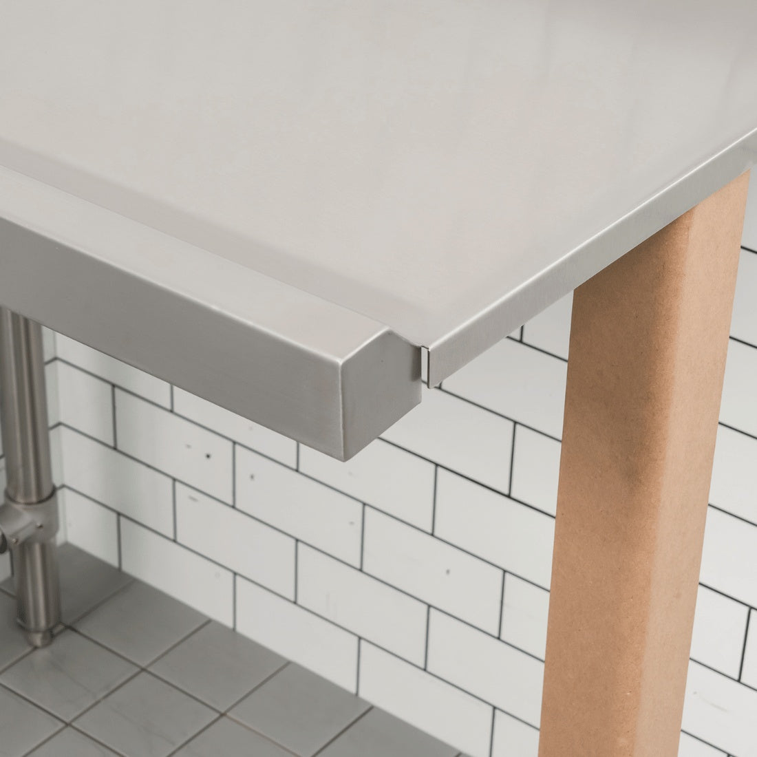 Modular System Clean Dish Table with Splashback CDT-900R Modular Systems