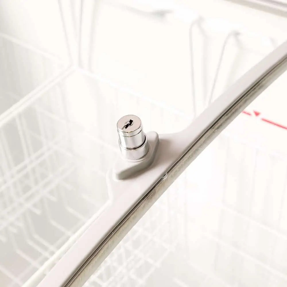 Bromic CF0200ATCG Angle Top Curved Glass Chest Freezer 176L Mattys