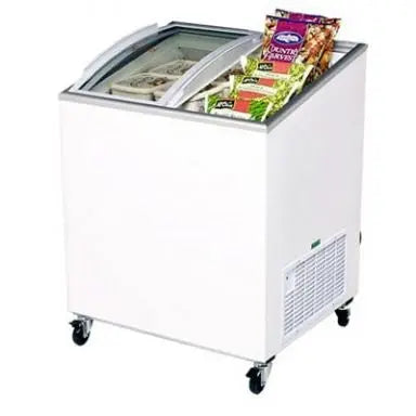 Bromic CF0200ATCG Angle Top Curved Glass Chest Freezer 176L Mattys