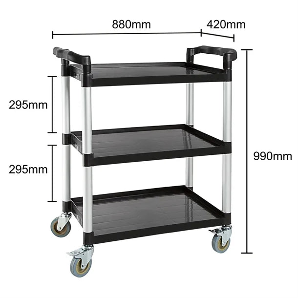 Stainless Steel & Shelving Vogue Polypropylene Mobile Trolley Small - CF101 Vogue