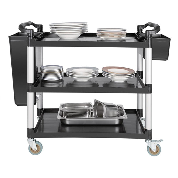 Stainless Steel & Shelving Vogue Polypropylene Mobile Trolley Large - CF102 Vogue