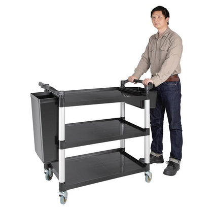 Stainless Steel & Shelving Vogue Polypropylene Mobile Trolley Large - CF102 Vogue