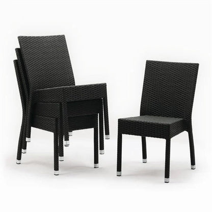 Bolero Wicker Side Chair Charcoal (Pack 4) CF159 Mattys