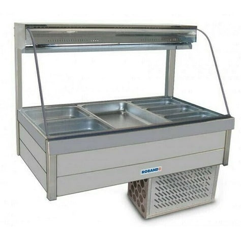 Roband CFX23RD Curved Glass Cold Food Bar - Piped & Foamed Only Mattys