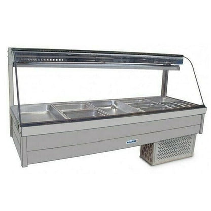 Roband CFX25RD Curved Glass Cold Food Bar - Piped & Foamed Only Mattys