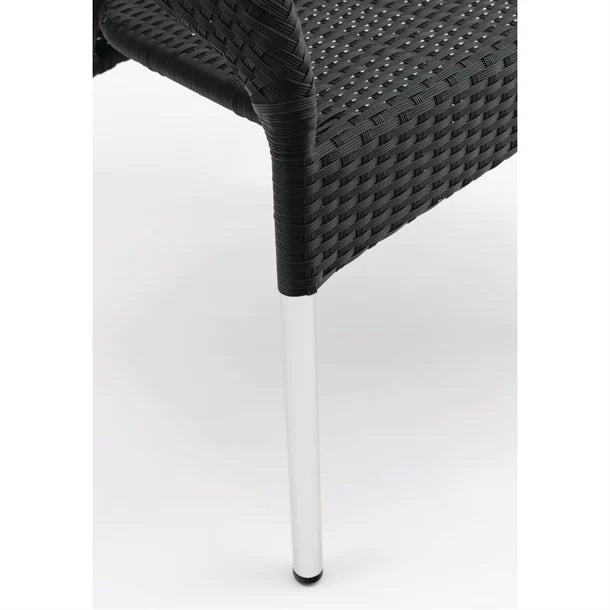 Bolero Wicker Wraparound Bistro Chair (Pack 4) CG223 Mattys