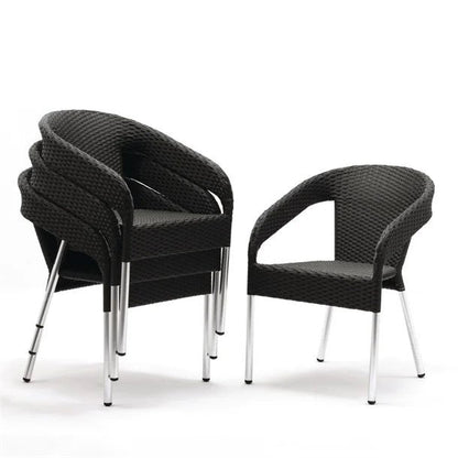 Bolero Wicker Wraparound Bistro Chair (Pack 4) CG223 Mattys