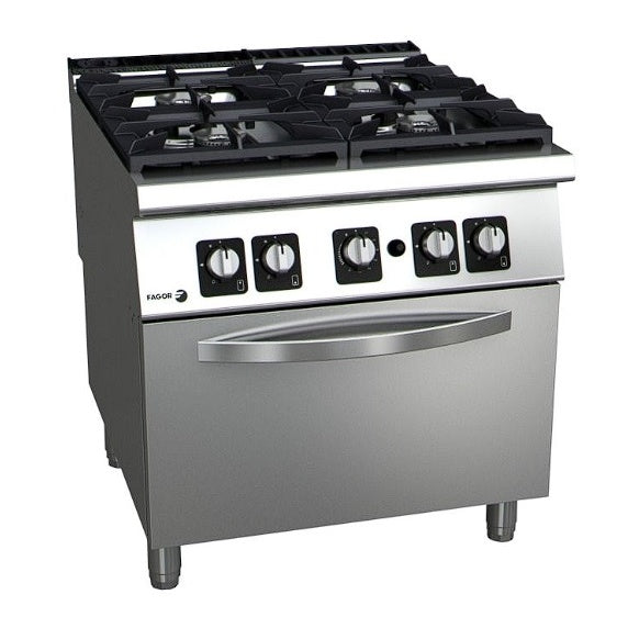 Cook Tops Fagor Kore 900 Series Natural Gas 4 Burner with Gas Oven - C-G941 Mattys