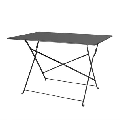 Bolero Pavement Style Folding Table Black 1100mm x 700mm CH968 Mattys