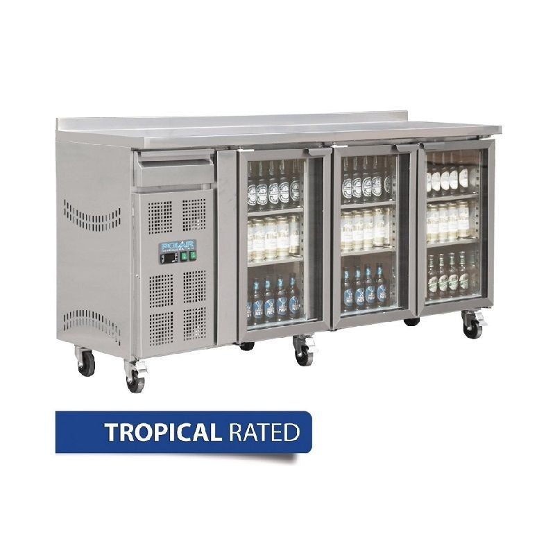 Polar U-Series 3 Door Premium Bar Fridge 543Ltr CK491-A Mattys