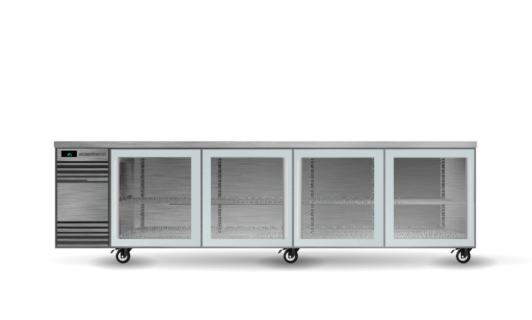 SKOPE | BackBar 4 Glass Sliding Door CounterLine Fridge | CL.4.GSL SKOPE