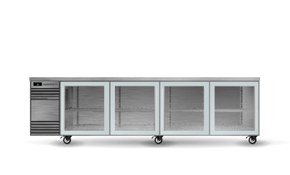 SKOPE | BackBar 4 Glass Sliding Door CounterLine Fridge | CL.4.GSL SKOPE