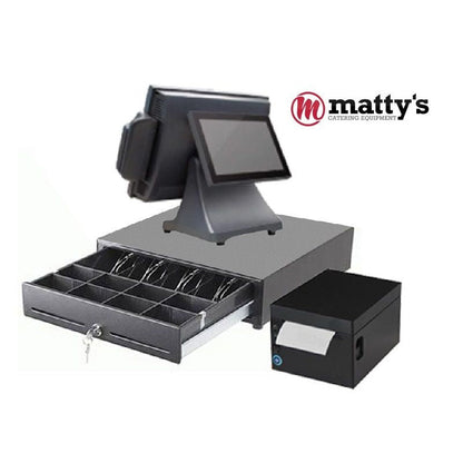 Flag J2 Aures Commercial POS System Touchscreen 15 Inch with customer display - COM-C04 - COMC04 Mattys