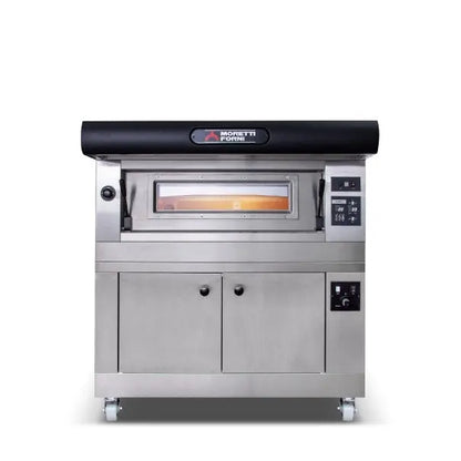 Moretti Forni COMP-D-1-L Amalfi Single Deck Pizza Ovens on Prover Mattys