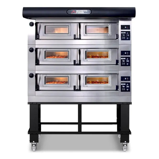 Moretti Forni COMP P120E B/3/S Triple Deck Oven on Stand Mattys