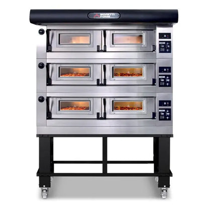 Moretti Forni COMP P120E C/3/S Triple Deck Ovens on Stand Mattys