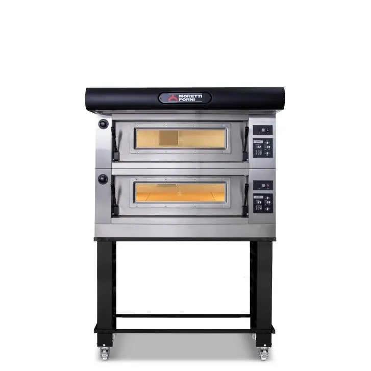 Moretti Forni COMP P80E 2/S Double Deck Oven on Stand Mattys