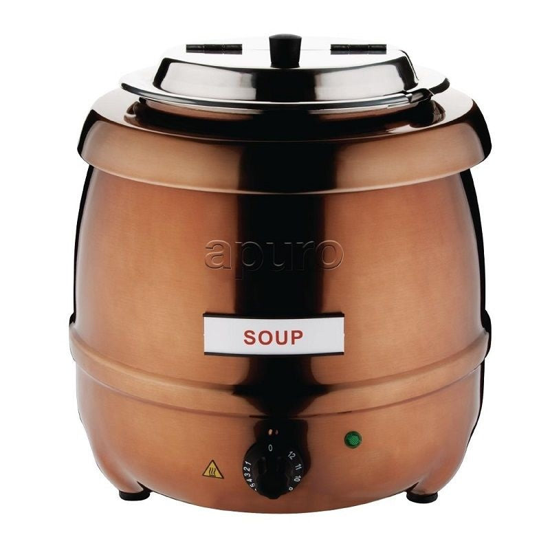 Apuro Soup Kettle Copper Finish 10L CP851-A Mattys
