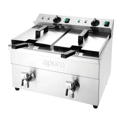 Apuro Double Induction Fryer - 2x3kW CT012-A Mattys