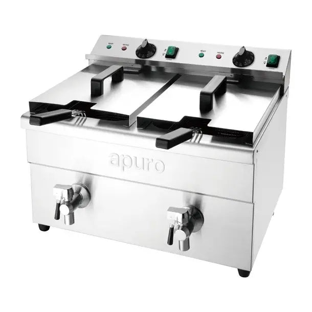 Apuro Double Induction Fryer - 2x3kW CT012-A Mattys