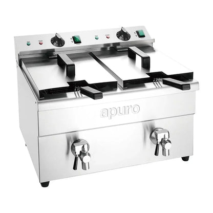 Apuro Double Induction Fryer - 2x3kW CT012-A Mattys