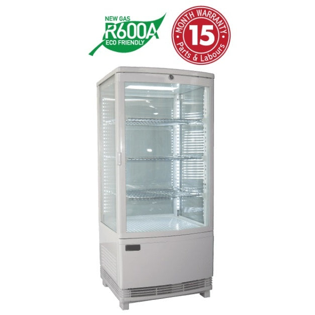 Exquisite CTD78-LED Black/White Counter Chiller 86L Mattys