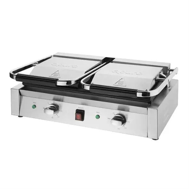 Benchtop Apuro Bistro Double Ribbed Contact Grill - CU604-A Mattys