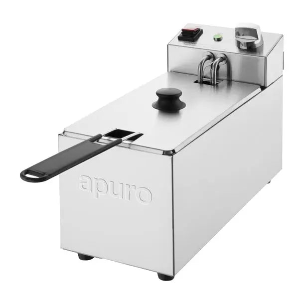 Bench Top Fryers Apuro Single Tank Fryer - 3Ltr - 2kW - CU614-A Mattys