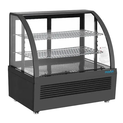 Polar C-Series Countertop Display Fridge 100Ltr Black - CU636-A Mattys