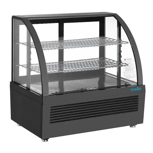 Polar C-Series Countertop Display Fridge 100Ltr Black - CU636-A Mattys