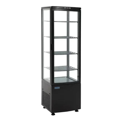Polar C-Series Energy Efficient Curved Door Display Fridge Black 235Ltr - CX573-A Mattys
