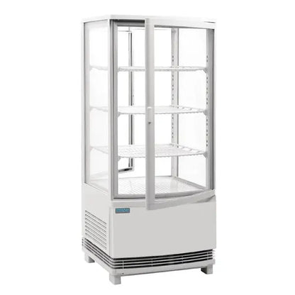 Polar C-Series Energy Efficient Curved Door Display Fridge White 86Ltr - CX576-A Mattys