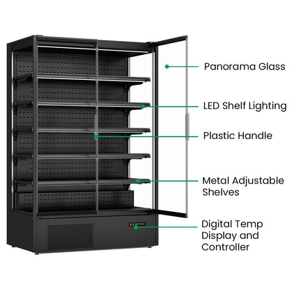 Thermaster Supermarket Panorama 2 Door Chiller Display - DC-125B Thermaster