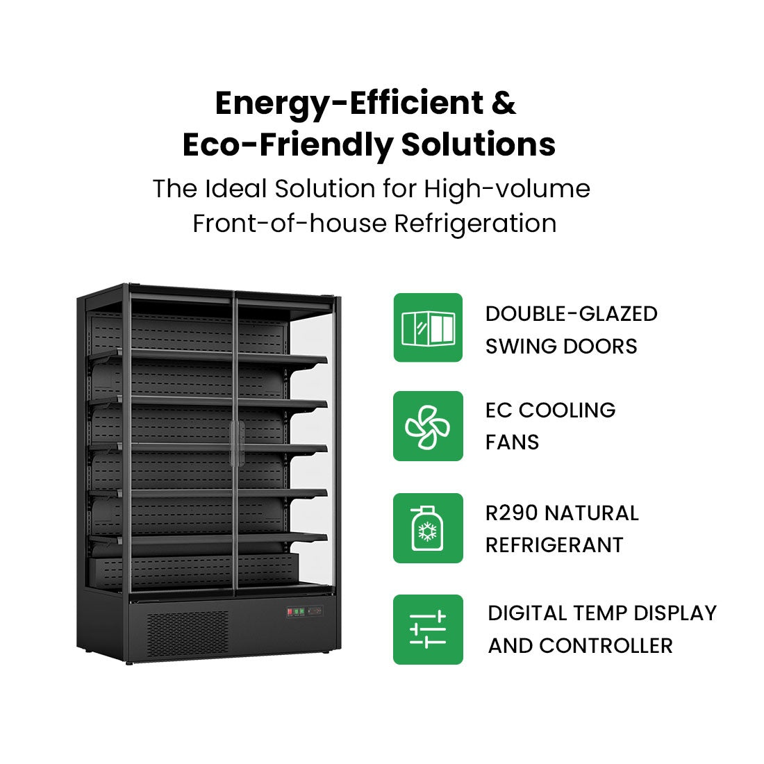 Thermaster Supermarket Panorama 2 Door Chiller Display - DC-125B Thermaster